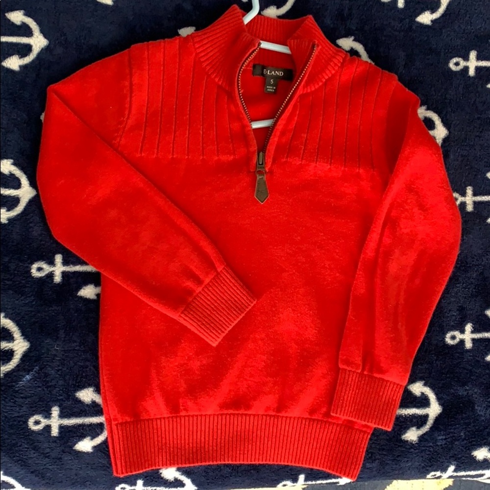 Boys red sweater